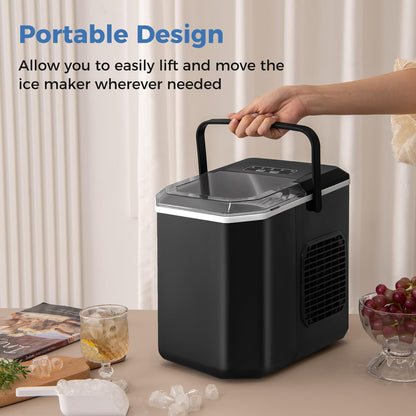 Countertop Ice Maker with Self-Cleaning 9 Ice Cubes Ready in 6-13 Mins