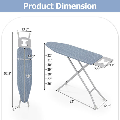 Ironing Board with Iron Rest Full Size Iron Stand with 3 Layers Extra Thick Cover