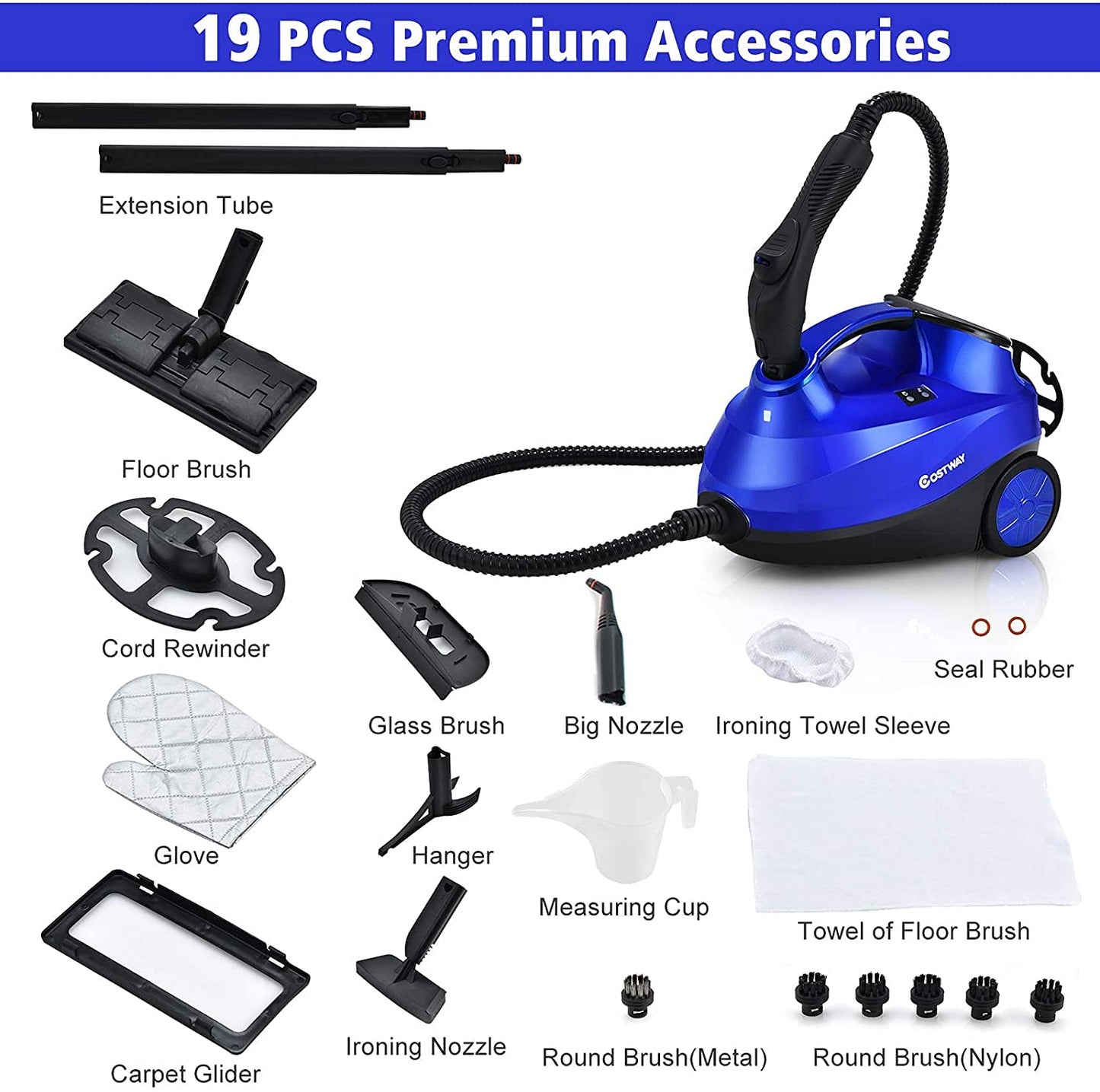 ARLIME Steam Cleaner, Heavy Duty Household Steamer