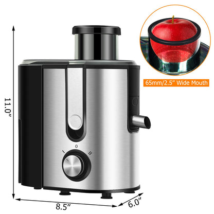 Juicer Machines with 2.5inch Wide Mouth, 400W Masticating Juicer Extractor