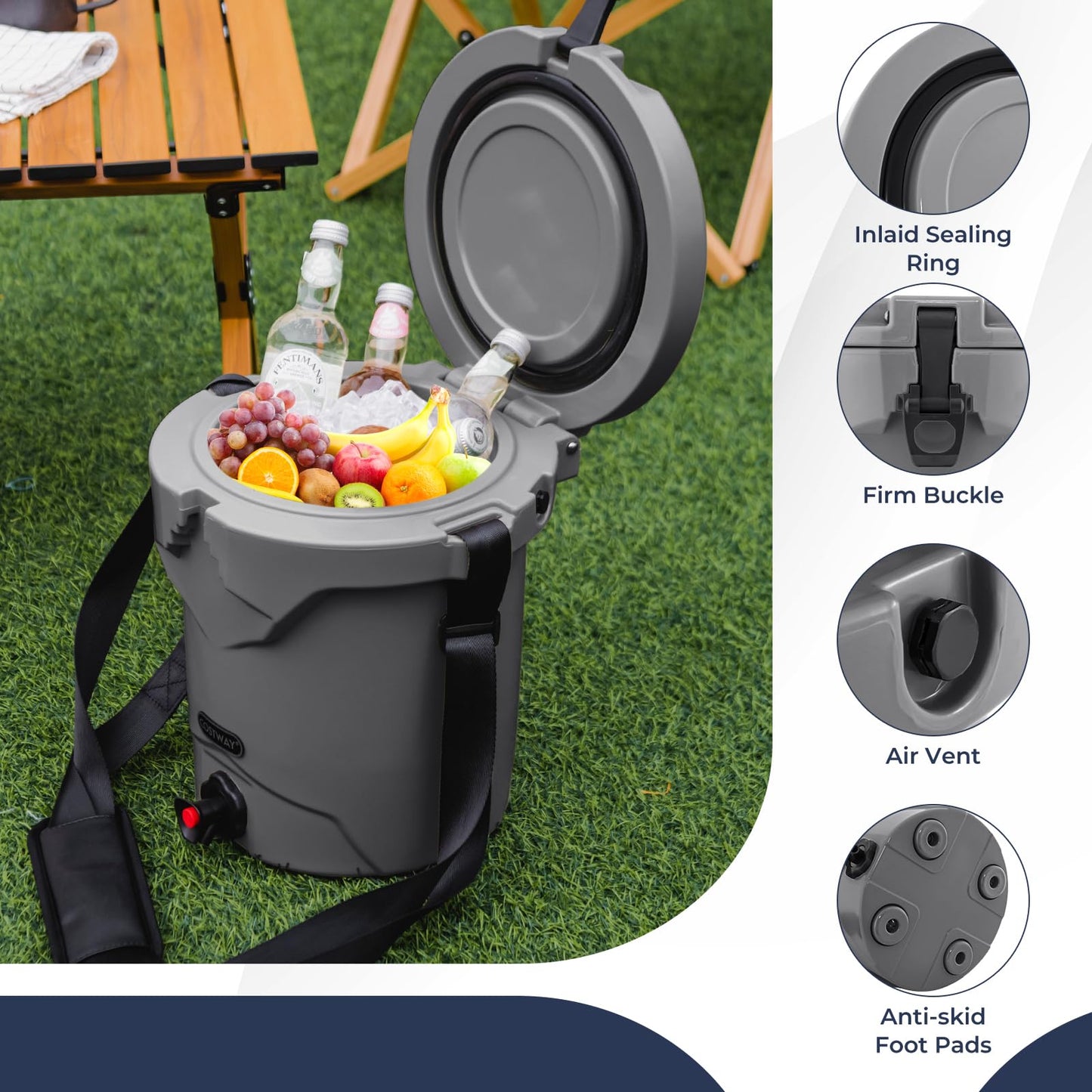 2.5 Gallon/10 QT Cooler with Beverage Dispenser