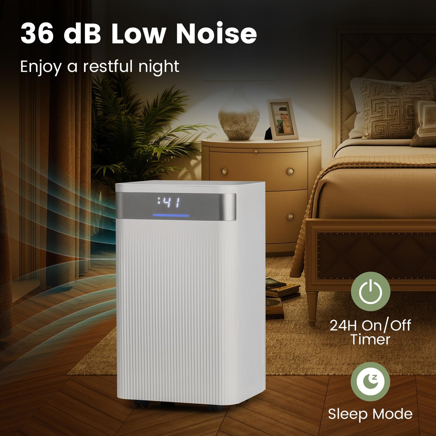 24H Timer 32 Pints Dehumidifier for Home