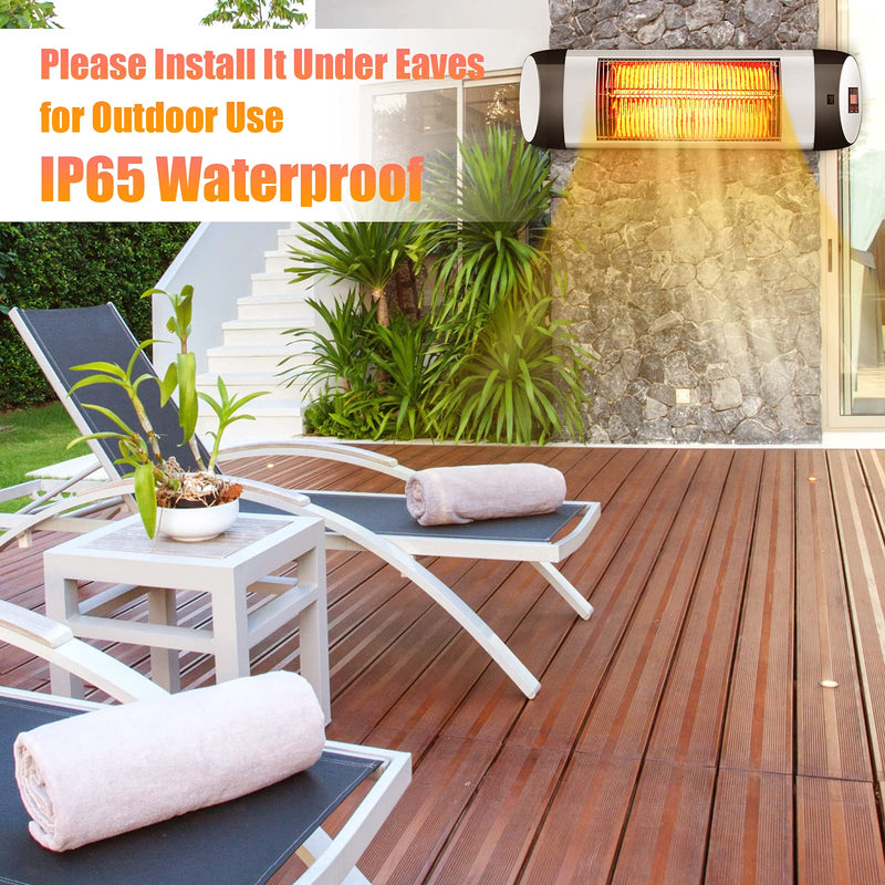Wall-Mounted Patio Heater Remote Control for Outdoor Home Backyard