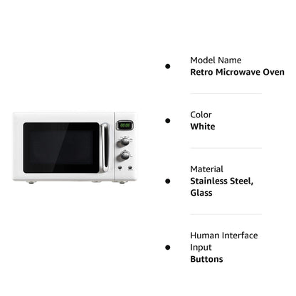 ARLIME Retro Microwave, 900W/0.9Cu.Ft, Small Countertop Microwave
