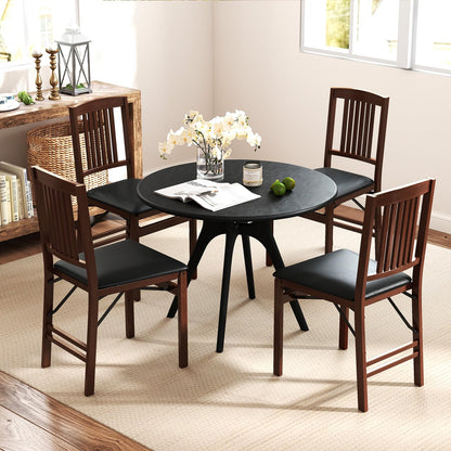 Wooden Kitchen Side Chairs w/Padded Seat for Dining Room
