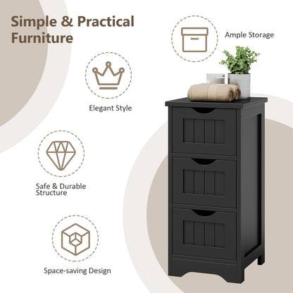 Bathroom Storage Cabinet Space-Saving Tower Storage Cabinet