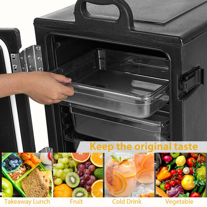 ARLIME Insulated Food Pan Carrier, End-Loading Insulated for 5 Full-Size Pans