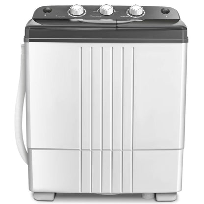 Portable Washing Machine, Twin Tub 20Lbs Capacity, Washer(12Lbs) and Spinner(8Lbs)