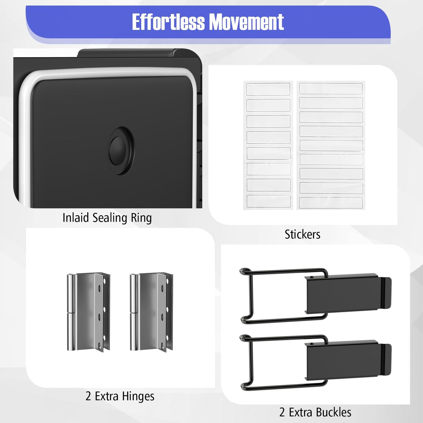 ARLIME 2 Pack Insulated Food Pan Carriers (1 with wheels), End-Loading Insulated for 5 Full-Size Pans