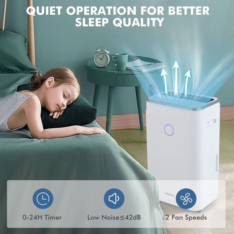 Dehumidifier for Home and Basements, 60 Pints Dehumidifier Rooms up to 4000 Sq. Ft, with 3 Modes
