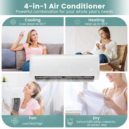 ARLIME 12000 BTU Split Air Conditioner, 21 SEER Energy Efficient Air Conditioner