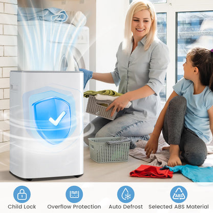 ARLIME 52 Pint Dehumidifier for Basement, 4500 Sq. Ft Portable Dehumidifier