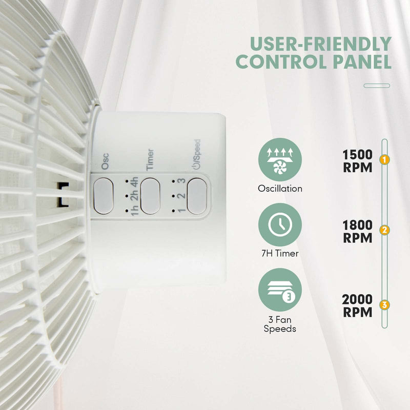 Standing Pedestal Fan with Remote for Bedroom, Living Room Home Office