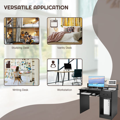 Computer Desk with Hutch Home Office Desk with Drawer