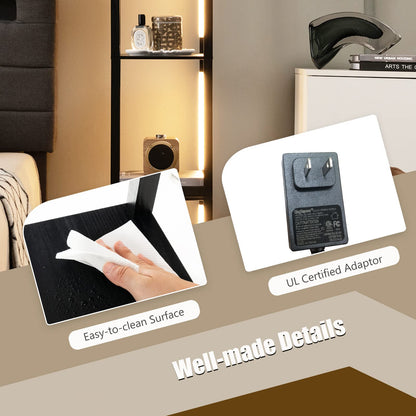 ARLIME Floor Lamp with Shelves, 64 Inches Modern Shelf Floor Lamp