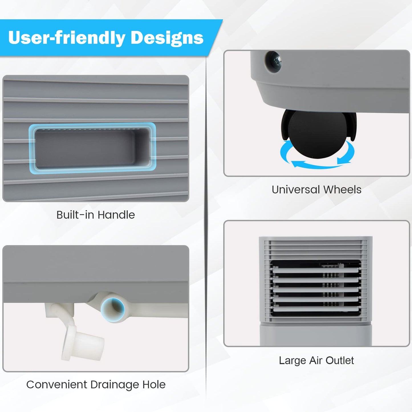 ARLIME 8000 BTU Portable Air Conditioners, Air Unit Cools up to 230 sq. ft.