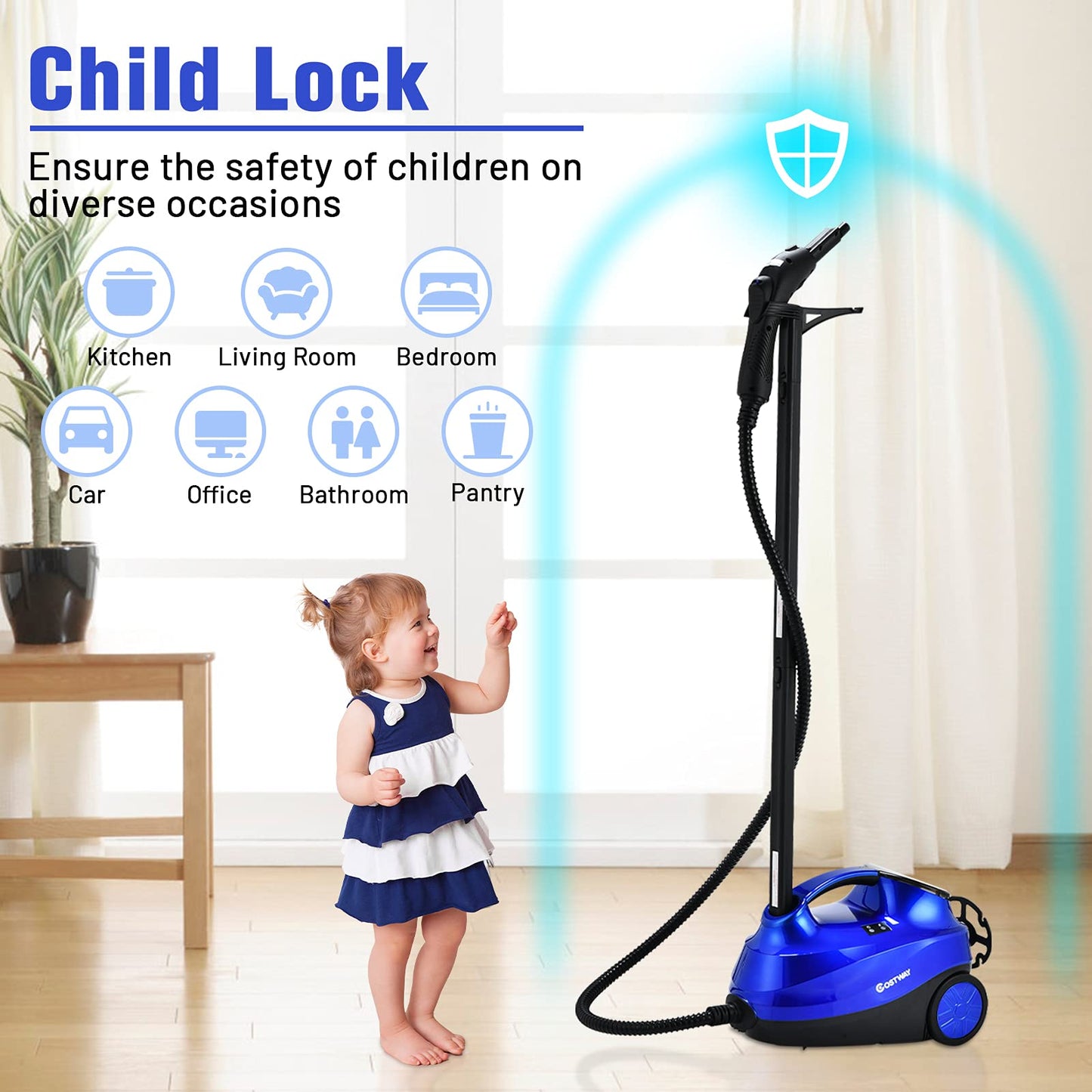 ARLIME Steam Cleaner, Heavy Duty Household Steamer