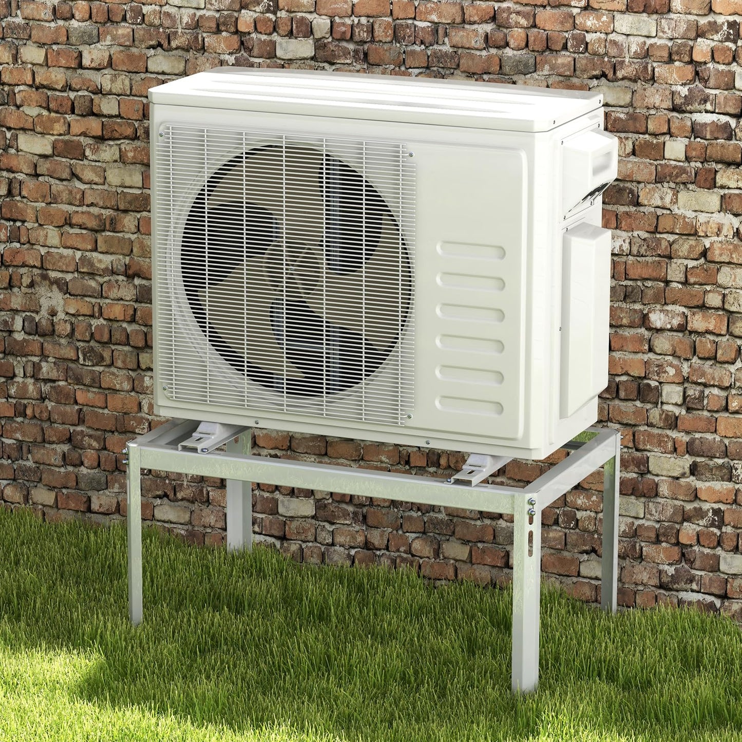 ARLIME Mini Split Stand, Outdoor AC Unit Bracket with Adjustable Height