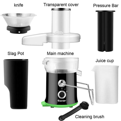 Juicer Machine, Centrifugal Juicer with 3-Inch Wide Mouth, BPA-Free Stainless Steel Juice Maker with 2-Speed Control