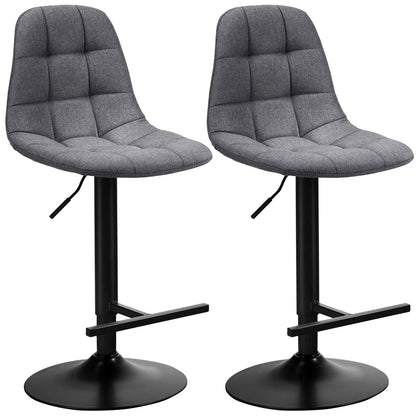 Bar Stools Set of 2/4 Height Adjustable Swivel Bar Chairs