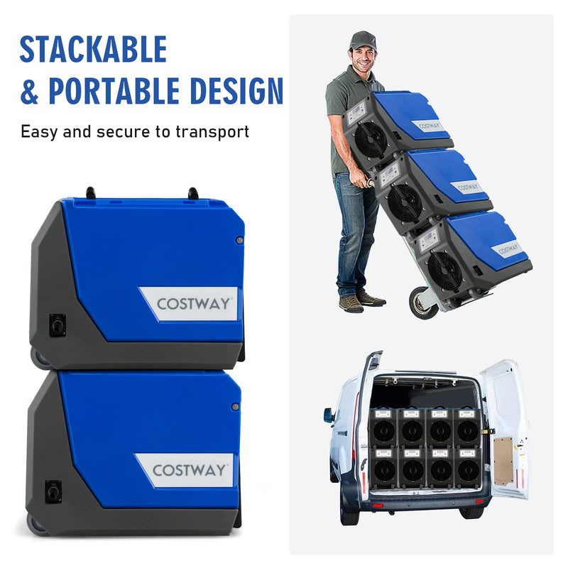 180 PPD Commercial Dehumidifier, Industrial Dehumidifier with 24.6ft Drain Hose, Pump, Auto Defrost & Memory Starting