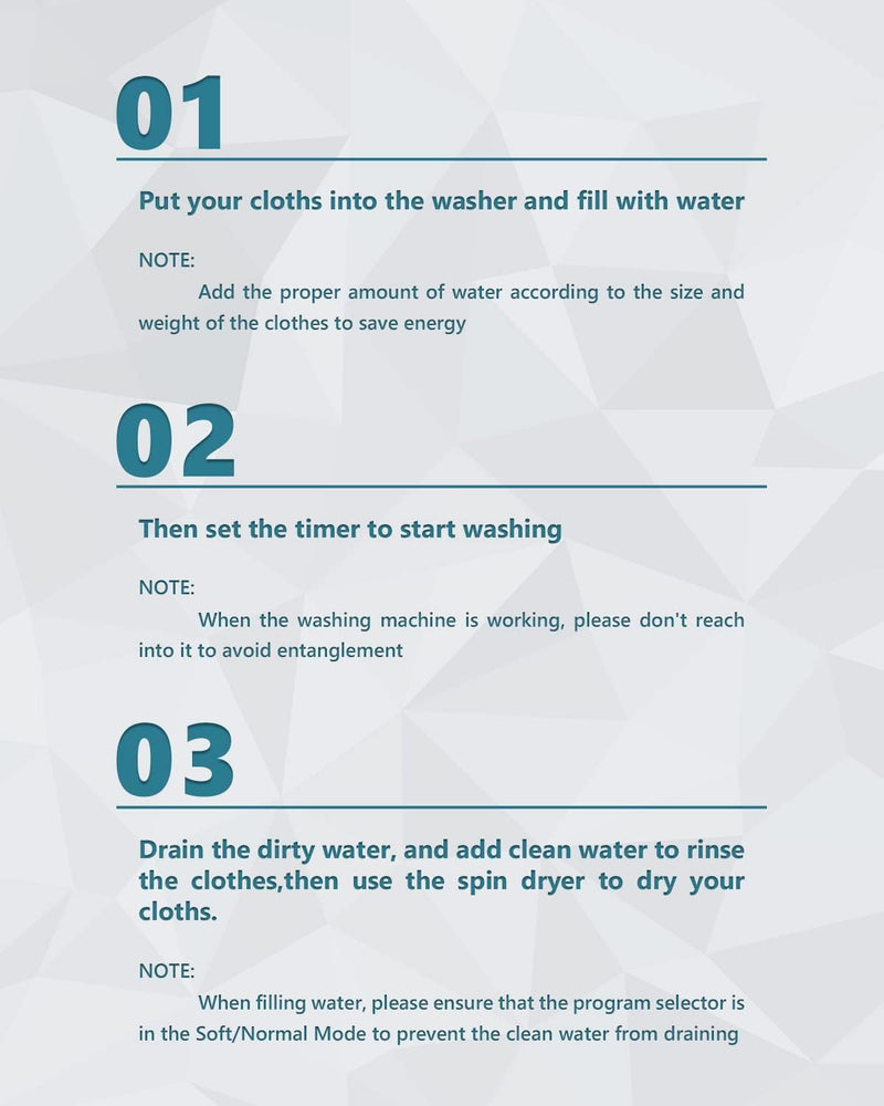 ARLIME Portable Washing Machine, 20lbs Mini Twin Tub Washing Machine