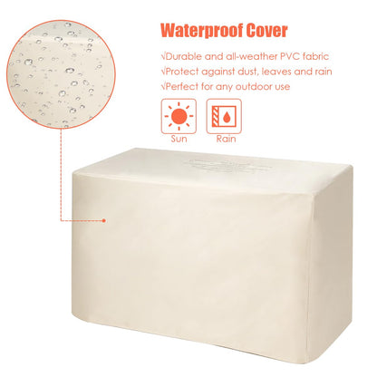 60,000 BTU Outdoor Rectangle Gas Fire Table W/Ceramic Tabletop