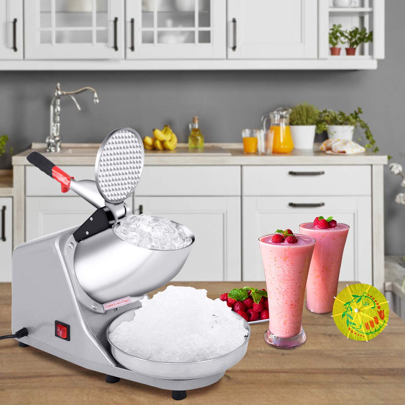 Electric Ice Crusher, Ice Shaver Machine, Snow Cone Maker, Shaved Ice Machine, 143 Lbs