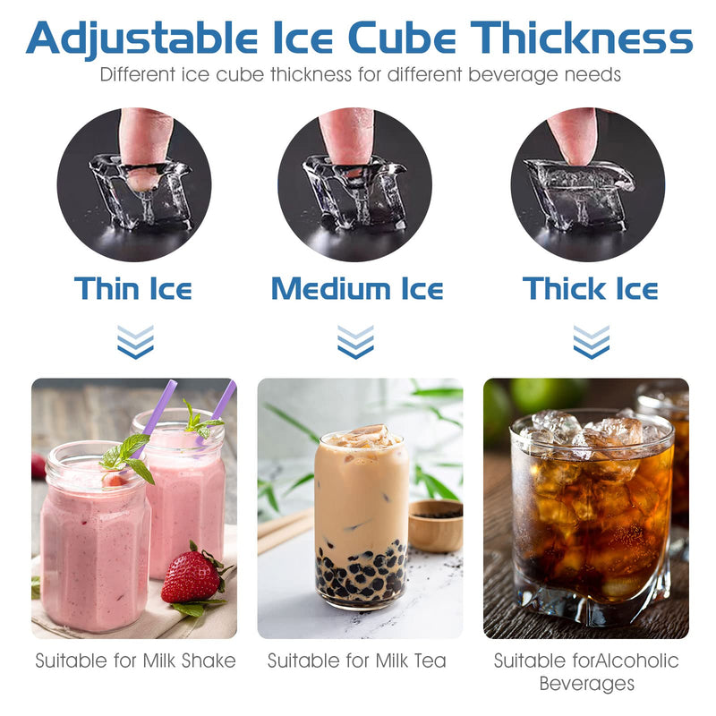 Split Commercial Ice Machine, 353LBS/24H Full-Automatic Vertical Industrial Modular Maker with 198 LBS Large Storage Bin