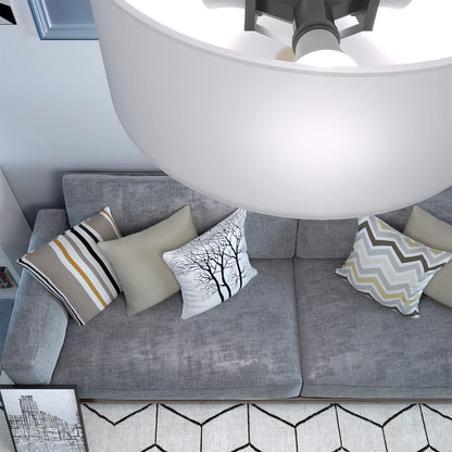 ARLIME Glass Drum Ceiling Light