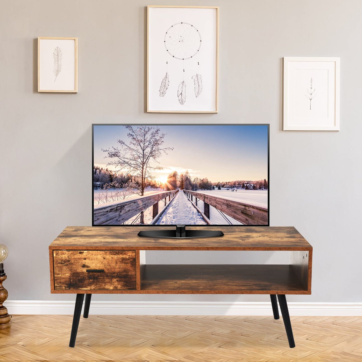 Mid Century Coffee Table Modern Accent Cocktail Sofa Table