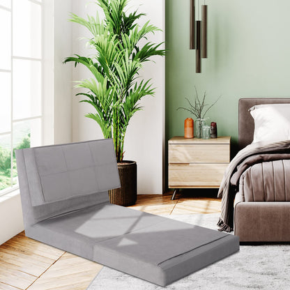 Convertible Flip Chair 5-Position Adjustable Triple Fold Down Sofa Bed